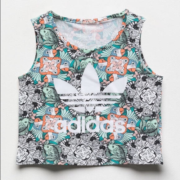 Adidas Girls Trefoil (Zoo) Print Tank & Leggings 🔥 - Picture 4 of 5